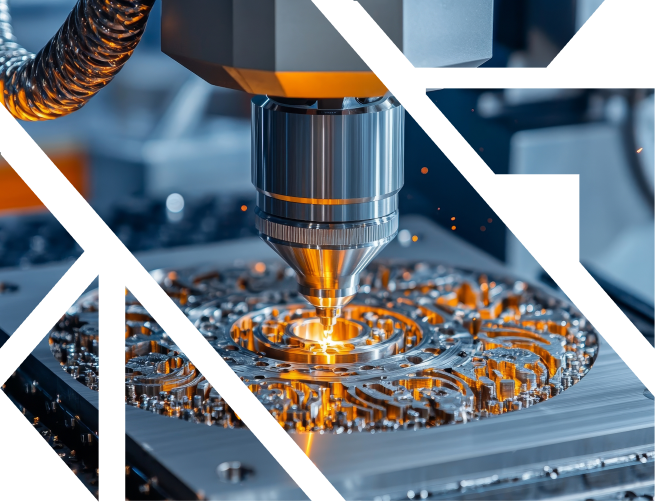 Team members collaborating in a manufacturing environment